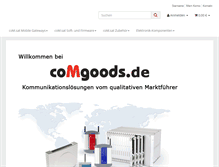 Tablet Screenshot of comgoods.de